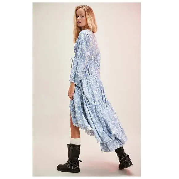 Free People Pappiet Midi Dress Size Small - Picture 3 of 15